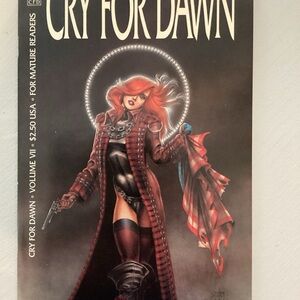 Cry for Dawn Trading Card - Red & Black Character Artwork